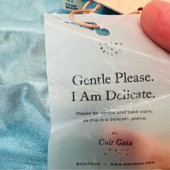 NWT! Cult Gaia Cindy Bikini Bottom in Aquamarine. Size Medium. - Picture 9 of 13